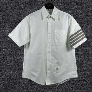 Thom Browne White Short Sleeve Shirt